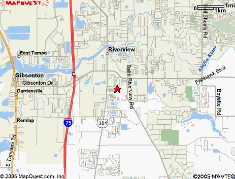 Map of the area our 33569 locksmiths service