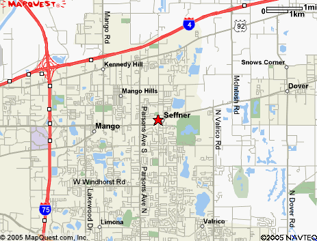 Map of the area our 33583 locksmiths service