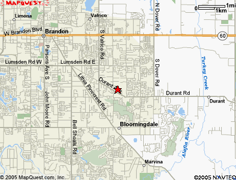 Map of the area our 33594 locksmiths service