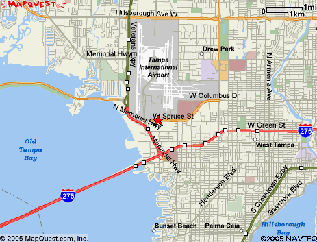 Map of the area our 33622 locksmiths service