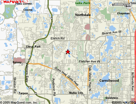 Map of the area our 33624 locksmiths service