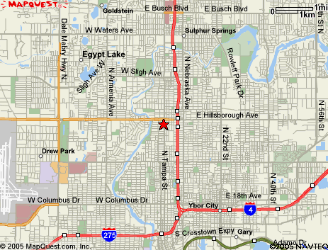 Map of the area our 33673 locksmiths service