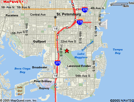 Map of the area our 33712 locksmiths service