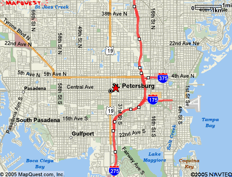 Map of the area our 33730 locksmiths service