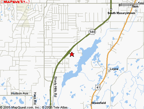 Map of the area our 34610 locksmiths service