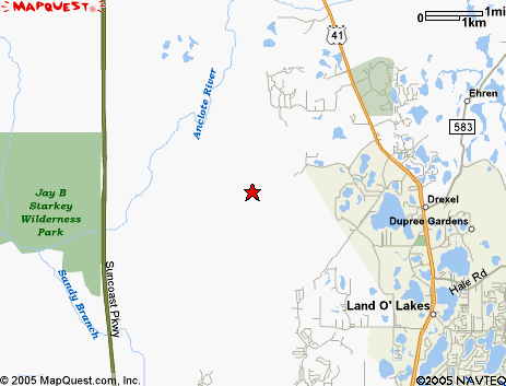 Map of the area our 34638 locksmiths service