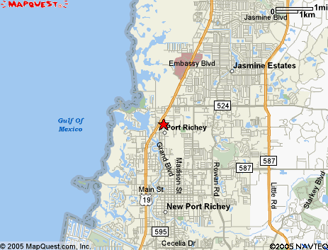 Map of the area our 34673 locksmiths service